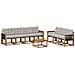 Set di divani da esterno 8 pcs Naturale e Grigio Chiaro - Foto miniatura 1