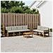 Set di divani da esterno 8 pcs Naturale e Grigio Chiaro - Foto miniatura 2