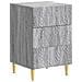 Comodino Sonoma grigio 43 x 39,5 x 66,5 cm Legno ingegnerizzato - Foto miniatura 1
