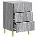 Comodino Sonoma grigio 43 x 39,5 x 66,5 cm Legno ingegnerizzato - Foto miniatura 2