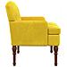 Loveseat con bottoni imbottiti Giallo Chiaro 111 x 65 x 79 cm - Foto miniatura 4