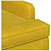 Loveseat con bottoni imbottiti Giallo Chiaro 111 x 65 x 79 cm - Foto miniatura 6