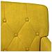 Loveseat con bottoni imbottiti Giallo Chiaro 111 x 65 x 79 cm - Foto miniatura 7