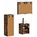 Set di mobili per il bagno 4 pcs Rovere Fumo - Foto miniatura 3