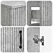 Set di armadietti da bagno in 3 pezzi HOORN Grigio Cemento - Foto miniatura 5