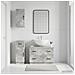 Set di armadietti da bagno in 3 pezzi HOORN Grigio Cemento - Foto miniatura 6