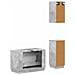 Set di armadietti da bagno in 3 pezzi HOORN Grigio Cemento - Foto miniatura 10