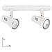 SPOT-CARRERA-2 - Applique bianca a due luci moderna 42 watt E27 - Foto miniatura 2