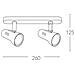 SPOT-CARRERA-2 - Applique bianca a due luci moderna 42 watt E27 - Foto miniatura 5