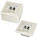 Presa a muro 2x RJ45 Cat. 6A con ingresso orizzontale, bianco - Foto miniatura 2