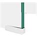 Mobile /Rialzo porta TV in Vetro Bianco 40x25x11 cm - Foto miniatura 5