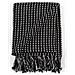 Copriletto in Cotone a Quadri 160x210 cm Nero - Foto miniatura 5