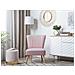 Poltrona In Tessuto Rosa Vaasa - Foto miniatura 3
