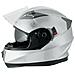 Casco Integrale Moto Scooter Visierino Parasole Touring Argento L - Foto miniatura 2