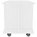 Mobile TV con Ruote Bianco 80x40x45 cm in Legno Multistrato - Foto miniatura 2
