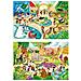 Due Pezzi Del Puzzle 60 Pezzi - Dimensioni 33,5 X 23,5 Cm - 2x60p Zoo - Foto miniatura 1