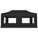 Gazebo Pieghevole con Pareti in Alluminio 6x3m Antracite - Foto miniatura 2