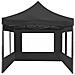 Gazebo Pieghevole con Pareti in Alluminio 6x3m Antracite - Foto miniatura 3