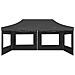 Gazebo Pieghevole con Pareti in Alluminio 6x3m Antracite - Foto miniatura 5
