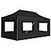 Gazebo Pieghevole con Pareti in Alluminio 6x3m Antracite - Foto miniatura 1