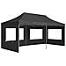 Gazebo Pieghevole con Pareti in Alluminio 6x3m Antracite - Foto miniatura 9