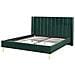 Letto Matrimoniale In Velluto Verde 160x200 Cm Villette - Foto miniatura 13