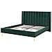 Letto Matrimoniale In Velluto Verde 160x200 Cm Villette - Foto miniatura 9