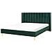 Letto Matrimoniale In Velluto Verde 160x200 Cm Villette - Foto miniatura 11