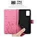 Custodia Compatibile Con Samsung Galaxy A71 In Rosa Fiore - Coperchio Protettivo In Design Floreale Con Chiusura Magnetica, Funzione Stand E Slot Per Carte - Foto miniatura 2