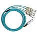 Attacco cavo diretto - QSFP28 a SFP28 - 5 m - fibra ottica  - Foto miniatura 1