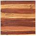 Piano Tavolo in Legno Massello di Acacia 25-27 mm 70x70 cm - Foto miniatura 1
