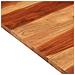Piano Tavolo in Legno Massello di Acacia 25-27 mm 70x70 cm - Foto miniatura 5