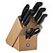 Knife block, 26 cm, 11,5 cm, 30 cm, Acciaio inossidabile, Nero, Acciaio inossidabile - Foto miniatura 1