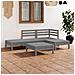 Set Salotto da Giardino 5 pz in Legno Massello di Pino Grigio - Foto miniatura 1