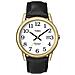 T2h291 Orologio Da Polso, Quadrante Analogico Da Uomo, Cinturino In Pelle, Bianco / oro / nero - Foto miniatura 1