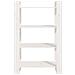Libreria / divisorio Bianco 80x35x125 Cm Legno Massello Di Pino - Foto miniatura 5