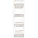 Libreria / divisorio Bianco 80x35x125 Cm Legno Massello Di Pino - Foto miniatura 6