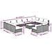 Set Divani Da Giardino 13 Pz Con Cuscini In Polyrattan Marrone - Foto miniatura 6