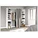 Elysee Armadio A Vista, Tenda, 2 Barre Appendiabiti, 6 Ripiani, 2 Cassetti - Foto miniatura 7