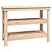 Banco da Lavoro 110,5x50x80 cm in Legno Massello di Pino - Foto miniatura 2