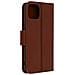 Custodia Vera Pelle Per Iphone 14 Portacarte E Supporto Video Marrone - Foto miniatura 4