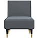 Chaise Longue In Velluto Grigio Scuro - Foto miniatura 6