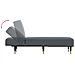 Chaise Longue In Velluto Grigio Scuro - Foto miniatura 8