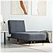 Chaise Longue In Velluto Grigio Scuro - Foto miniatura 1