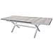 Tavolo Estensibile 200/260 Cm Da Esterno Giardino Con Struttura In Alluminio E Piano In Gres Effetto Legno Lagon - Foto miniatura 1