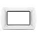 Placchetta Placca Bianco Compatibile Living 3 Posti Copri Interruttore Cl 119 - Foto miniatura 1