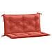 Cuscini Panca Giardino 2pz Rosso Mélange 100x50x7cm Tessuto - Foto miniatura 2