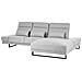 Divano Angolare 4 Posti Ikast Tessuto Grigio Chiaro Lato Sinistro - Foto miniatura 3