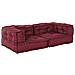 Pouf Modulare Marrone Rossiccio 140x70x36 in Tessuto - Foto miniatura 1