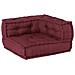 Pouf Modulare Marrone Rossiccio 140x70x36 in Tessuto - Foto miniatura 6